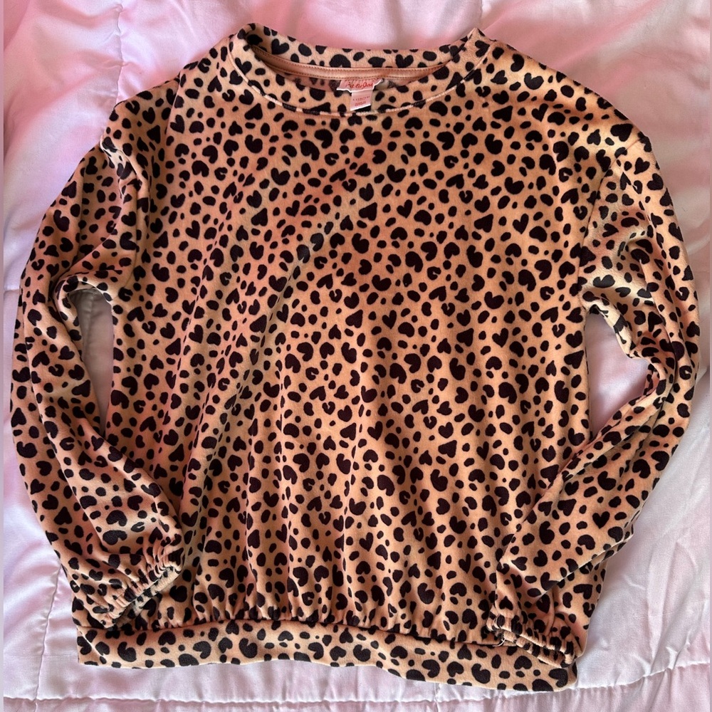 Leopard Print Long Sleeve Top